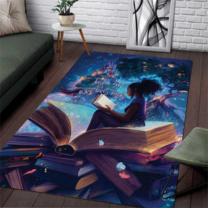 Black Girls Book Lovers Area Rug So Many Books - So Little Time