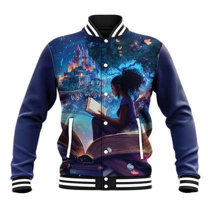 Black Girls Book Lovers Baseball Jacket So Many Books - So Little Time