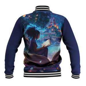Black Girls Book Lovers Baseball Jacket So Many Books - So Little Time