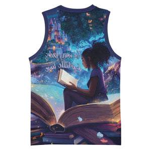 Black Girls Book Lovers Basketball Jersey So Many Books - So Little Time - African Pride