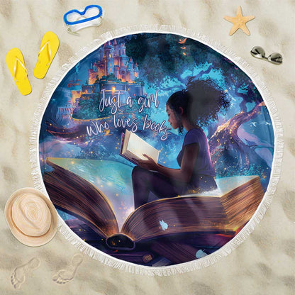 Black Girls Book Lovers Beach Blanket So Many Books - So Little Time
