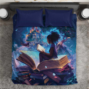 Black Girls Book Lovers Bedding Set So Many Books - So Little Time