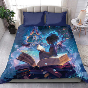 Black Girls Book Lovers Bedding Set So Many Books - So Little Time