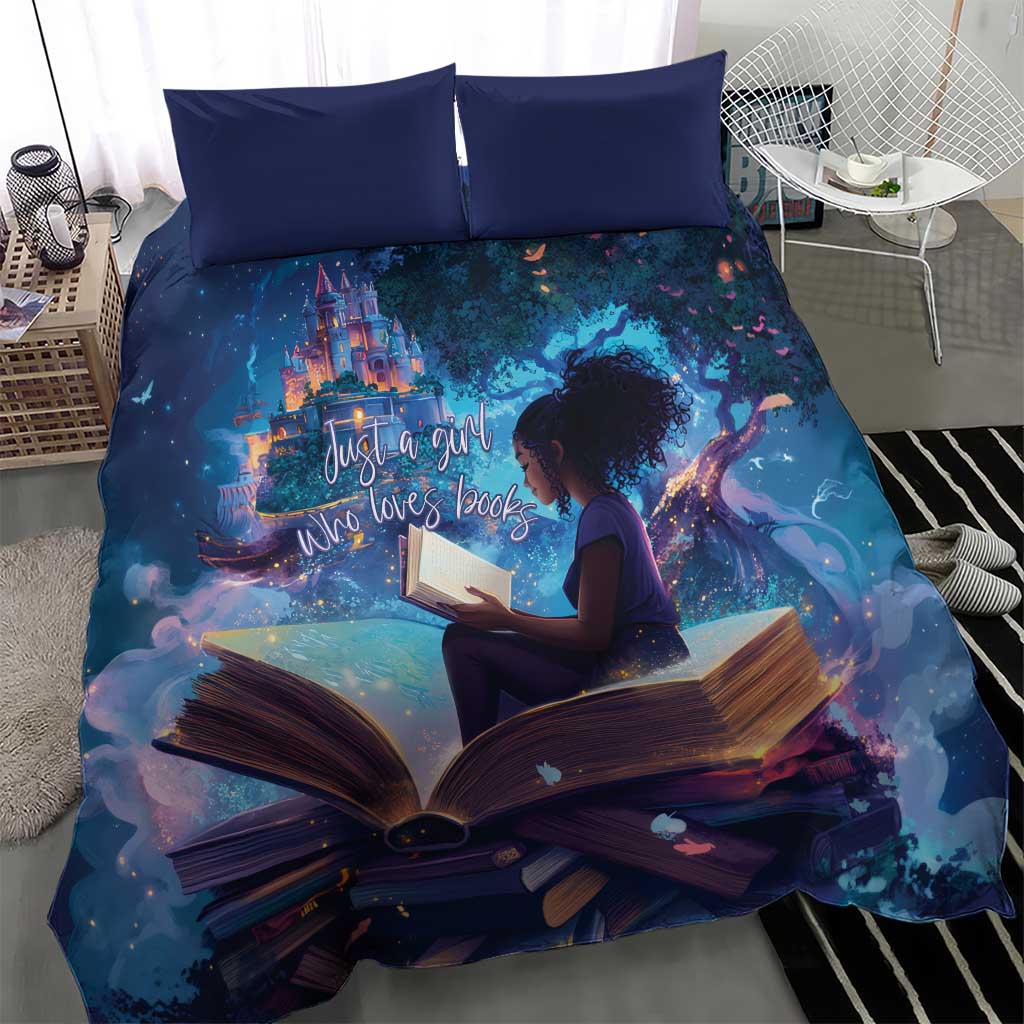 Black Girls Book Lovers Bedding Set So Many Books - So Little Time