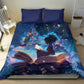 Black Girls Book Lovers Bedding Set So Many Books - So Little Time