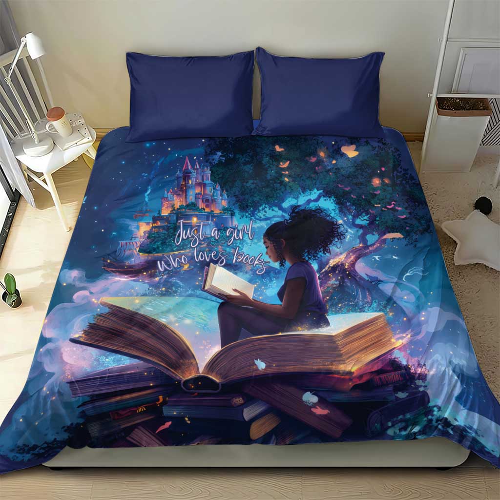 Black Girls Book Lovers Bedding Set So Many Books - So Little Time