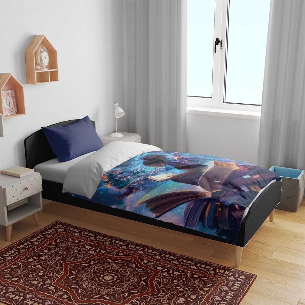 Black Girls Book Lovers Bedding Set So Many Books - So Little Time