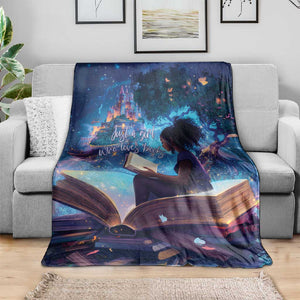 Black Girls Book Lovers Blanket So Many Books - So Little Time
