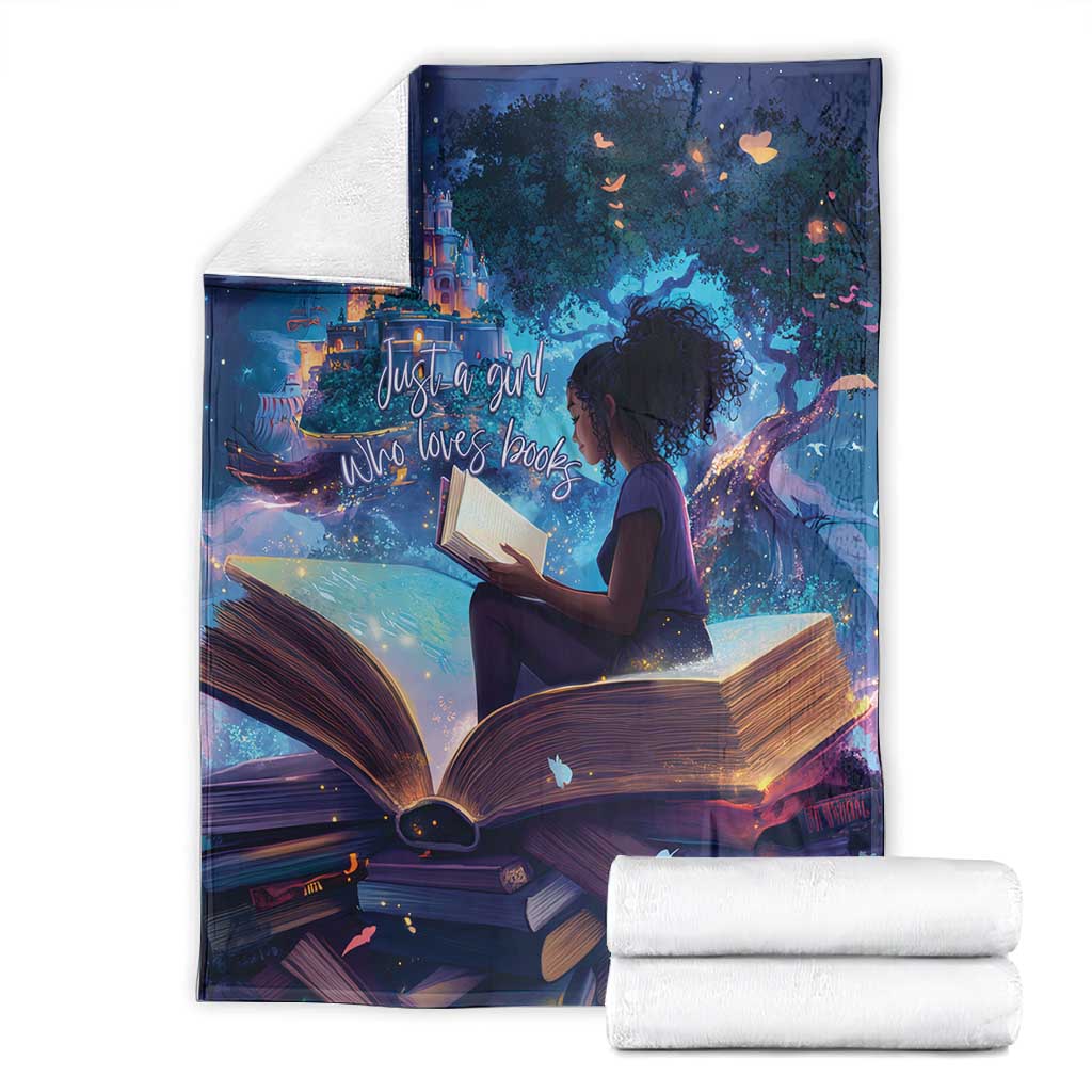 Black Girls Book Lovers Blanket So Many Books - So Little Time