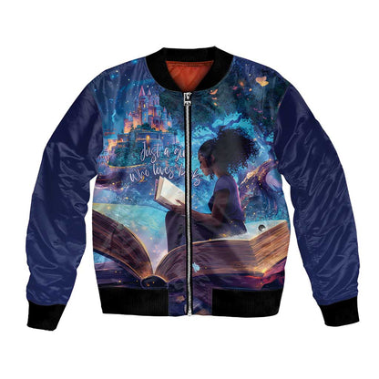 Black Girls Book Lovers Bomber Jacket So Many Books - So Little Time