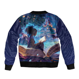 Black Girls Book Lovers Bomber Jacket So Many Books - So Little Time