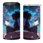 Black Girls Book Lovers 4 in 1 Can Cooler Tumbler So Many Books - So Little Time