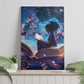 Black Girls Book Lovers Canvas Wall Art So Many Books - So Little Time