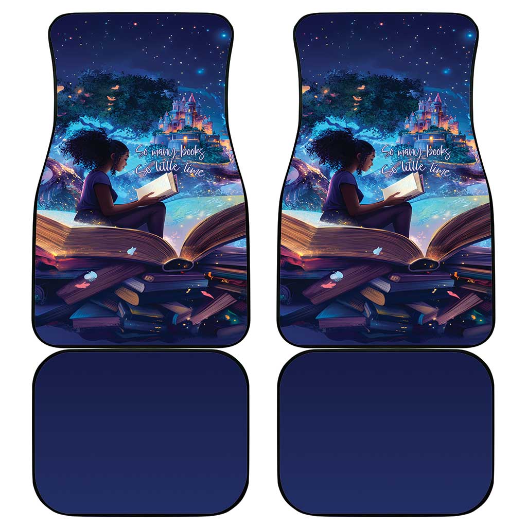 Black Girls Book Lovers Car Mats So Many Books - So Little Time