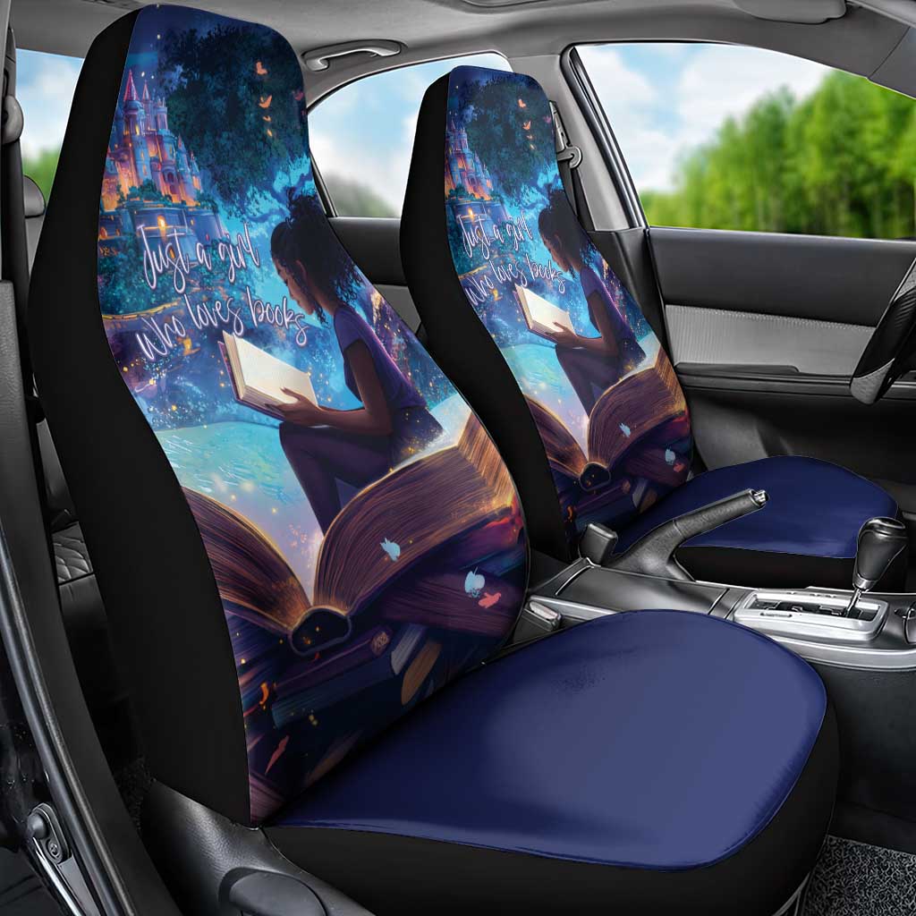 Black Girls Book Lovers Car Seat Cover So Many Books - So Little Time