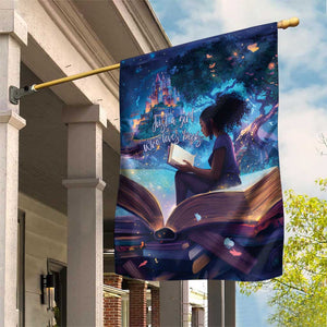 Black Girls Book Lovers Garden Flag So Many Books - So Little Time