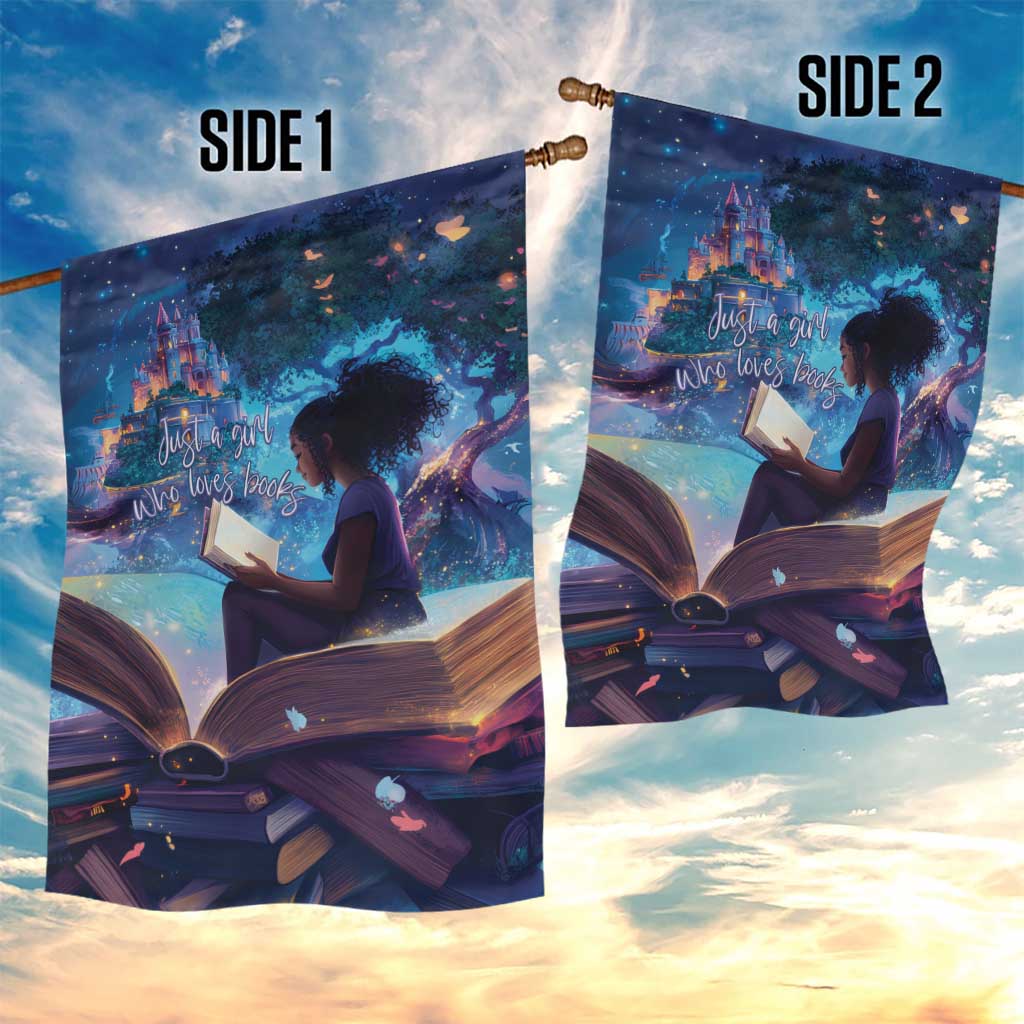 Black Girls Book Lovers Garden Flag So Many Books - So Little Time