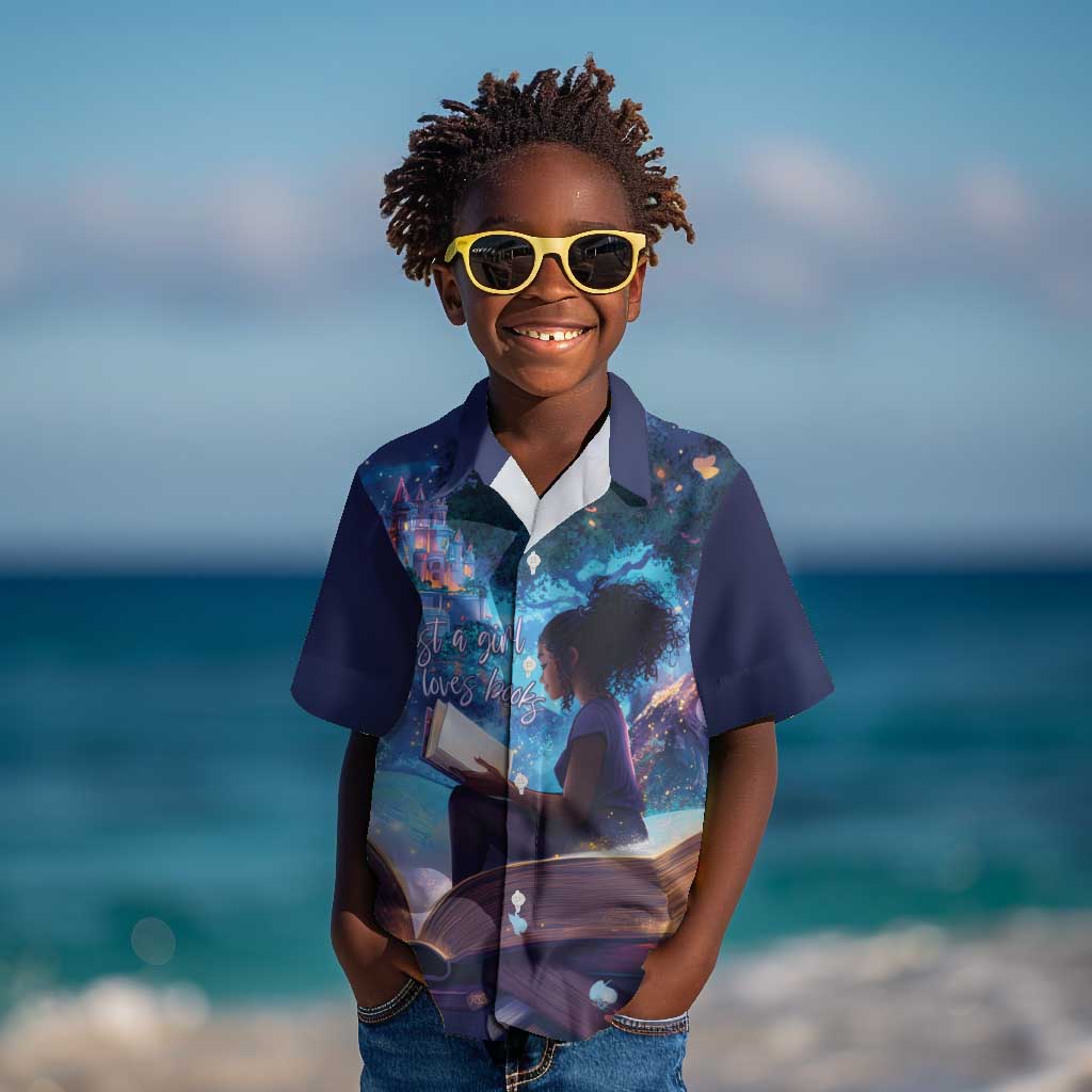 Black Girls Book Lovers Kid Hawaiian Shirt So Many Books - So Little Time