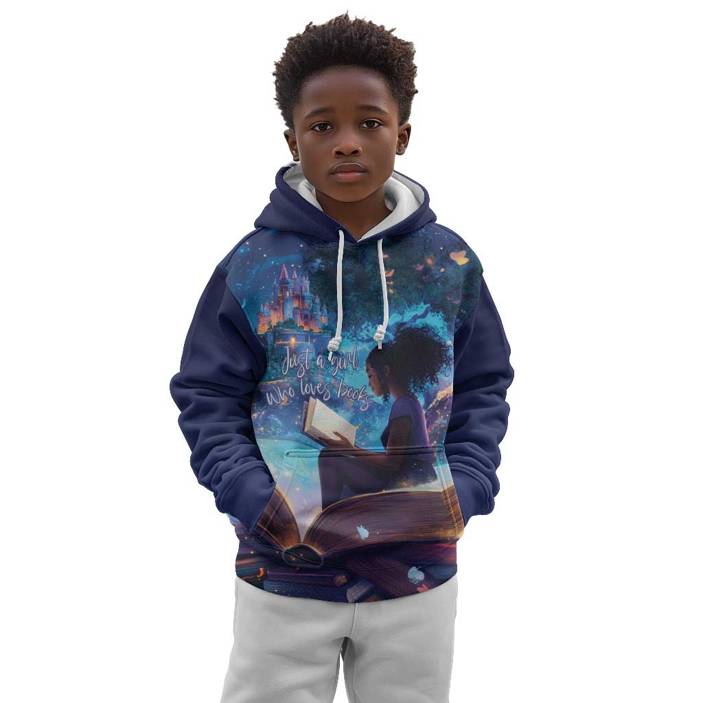 Black Girls Book Lovers Kid Hoodie So Many Books - So Little Time