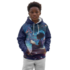Black Girls Book Lovers Kid Hoodie So Many Books - So Little Time