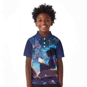 Black Girls Book Lovers Kid Polo Shirt So Many Books - So Little Time