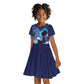Black Girls Book Lovers Kid Short Sleeve Dress So Many Books - So Little Time