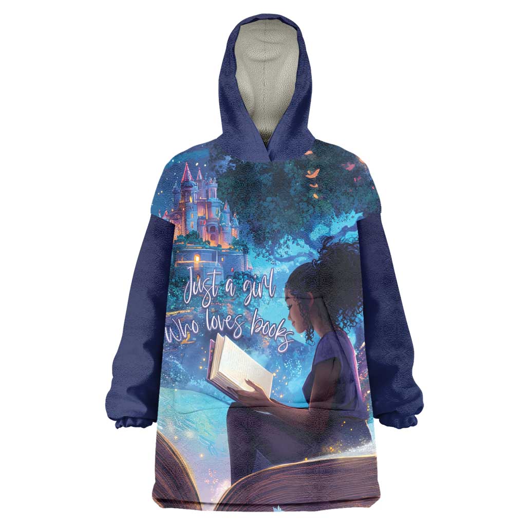 Black Girls Book Lovers Kid Wearable Blanket Hoodie So Many Books - So Little Time
