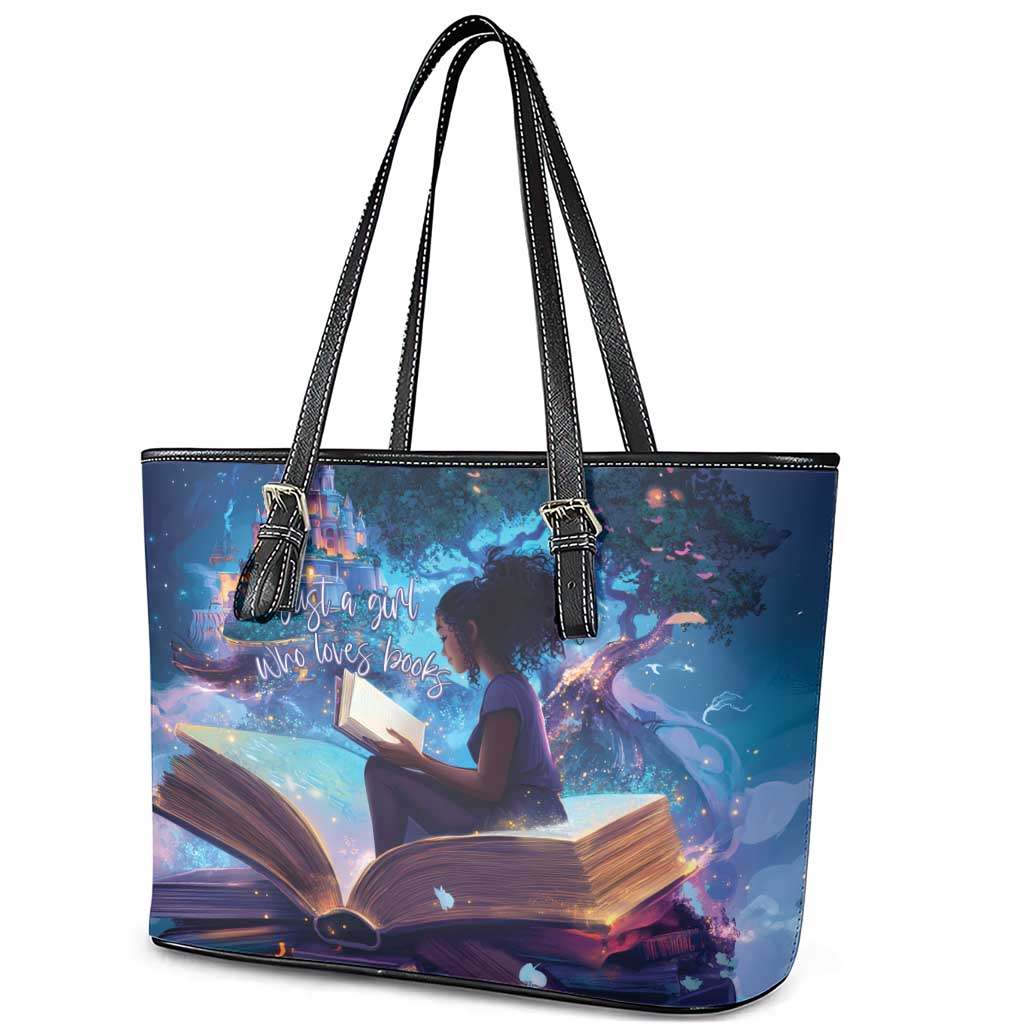 Black Girls Book Lovers Leather Tote Bag So Many Books - So Little Time
