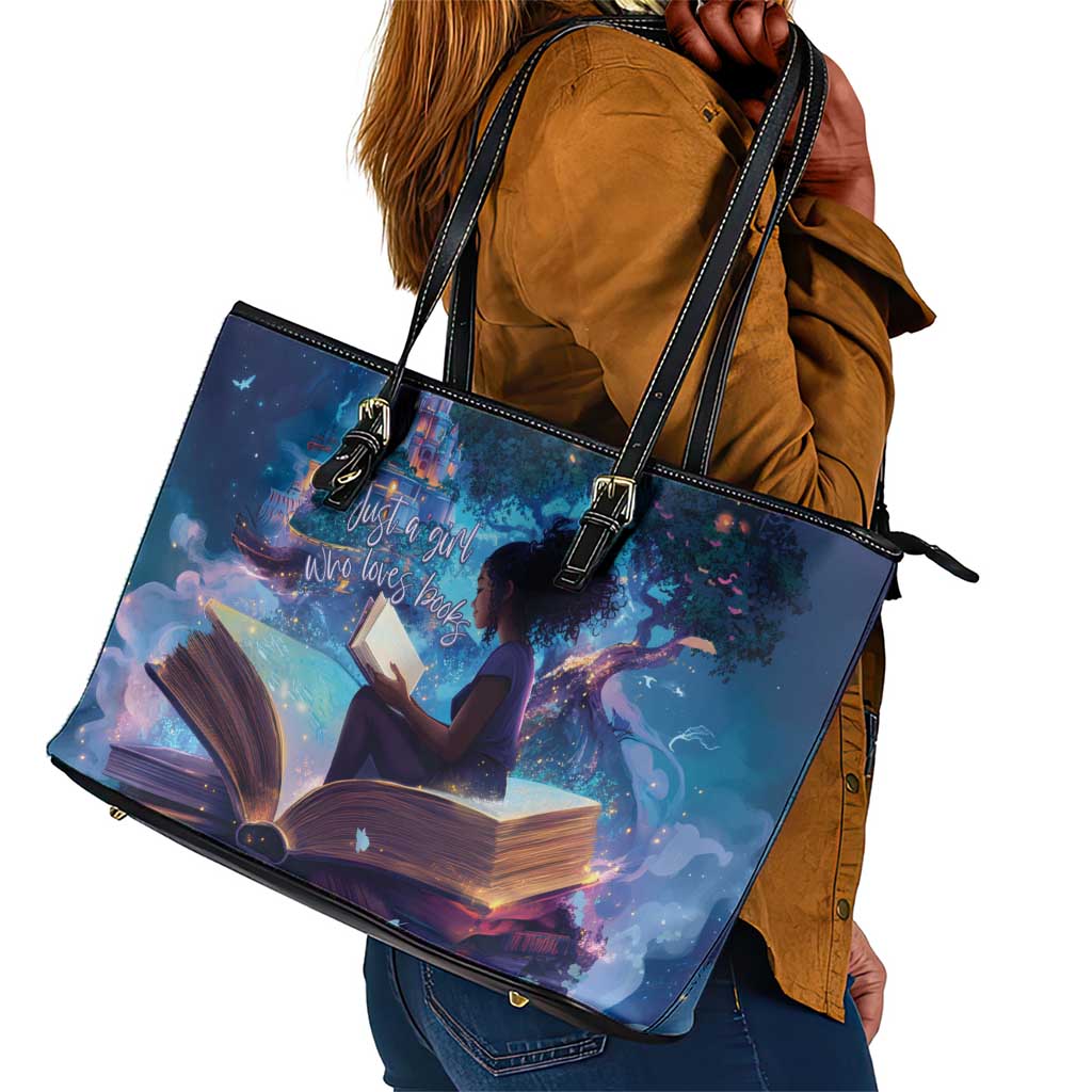 Black Girls Book Lovers Leather Tote Bag So Many Books - So Little Time