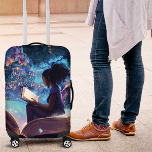 Black Girls Book Lovers Luggage Cover So Many Books - So Little Time