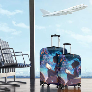 Black Girls Book Lovers Luggage Cover So Many Books - So Little Time