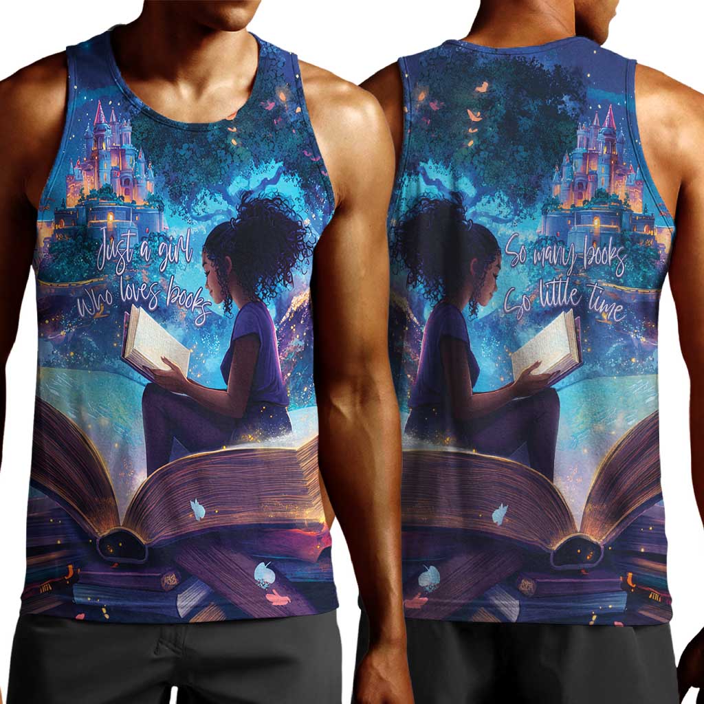 Black Girls Book Lovers Men Tank Top So Many Books - So Little Time