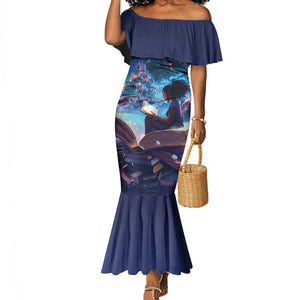 Black Girls Book Lovers Mermaid Dress So Many Books - So Little Time