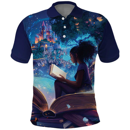 Black Girls Book Lovers Polo Shirt So Many Books - So Little Time