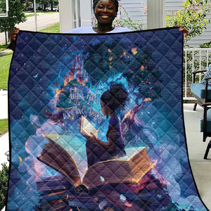Black Girls Book Lovers Quilt So Many Books - So Little Time