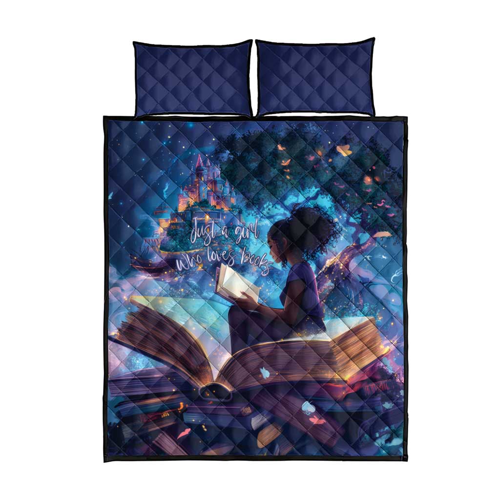 Black Girls Book Lovers Quilt Bed Set So Many Books - So Little Time