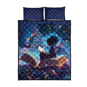 Black Girls Book Lovers Quilt Bed Set So Many Books - So Little Time