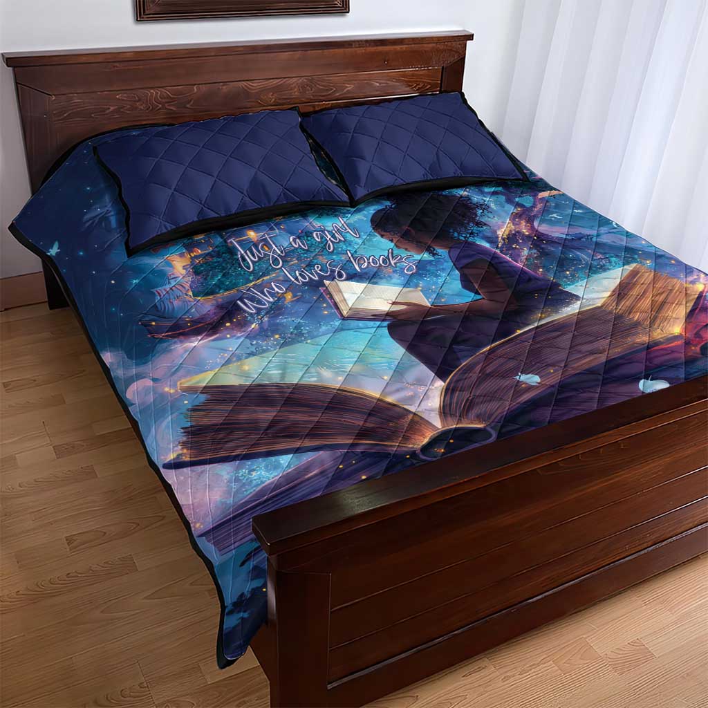 Black Girls Book Lovers Quilt Bed Set So Many Books - So Little Time
