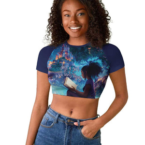 Black Girls Book Lovers Raglan Cropped T shirt So Many Books - So Little Time