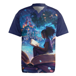 Black Girls Book Lovers Rugby Jersey So Many Books - So Little Time