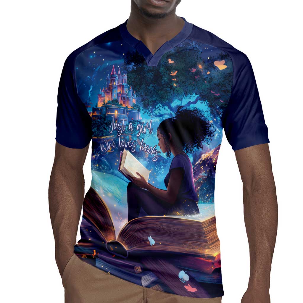 Black Girls Book Lovers Rugby Jersey So Many Books - So Little Time