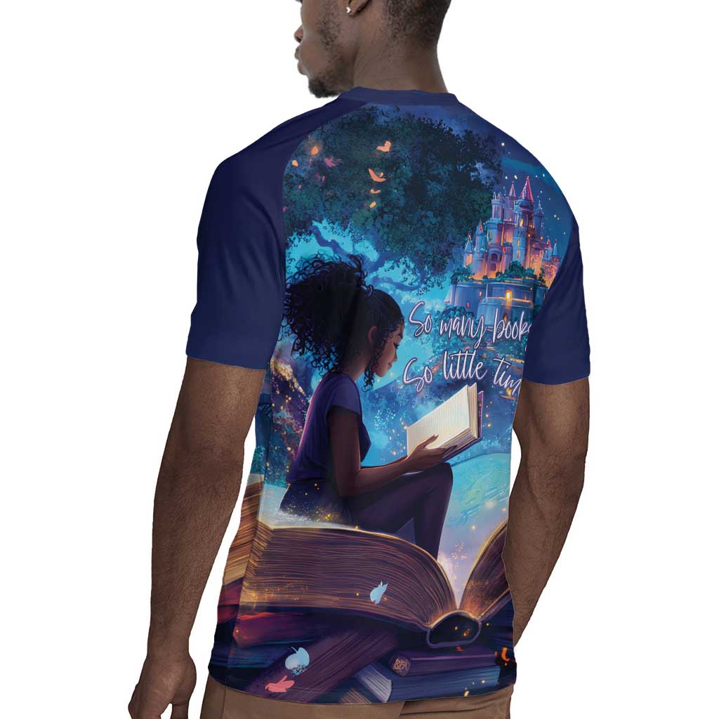 Black Girls Book Lovers Rugby Jersey So Many Books - So Little Time