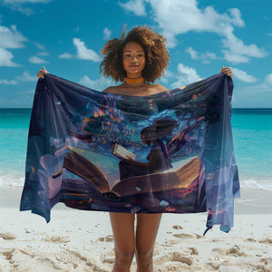 Black Girls Book Lovers Sarong So Many Books - So Little Time