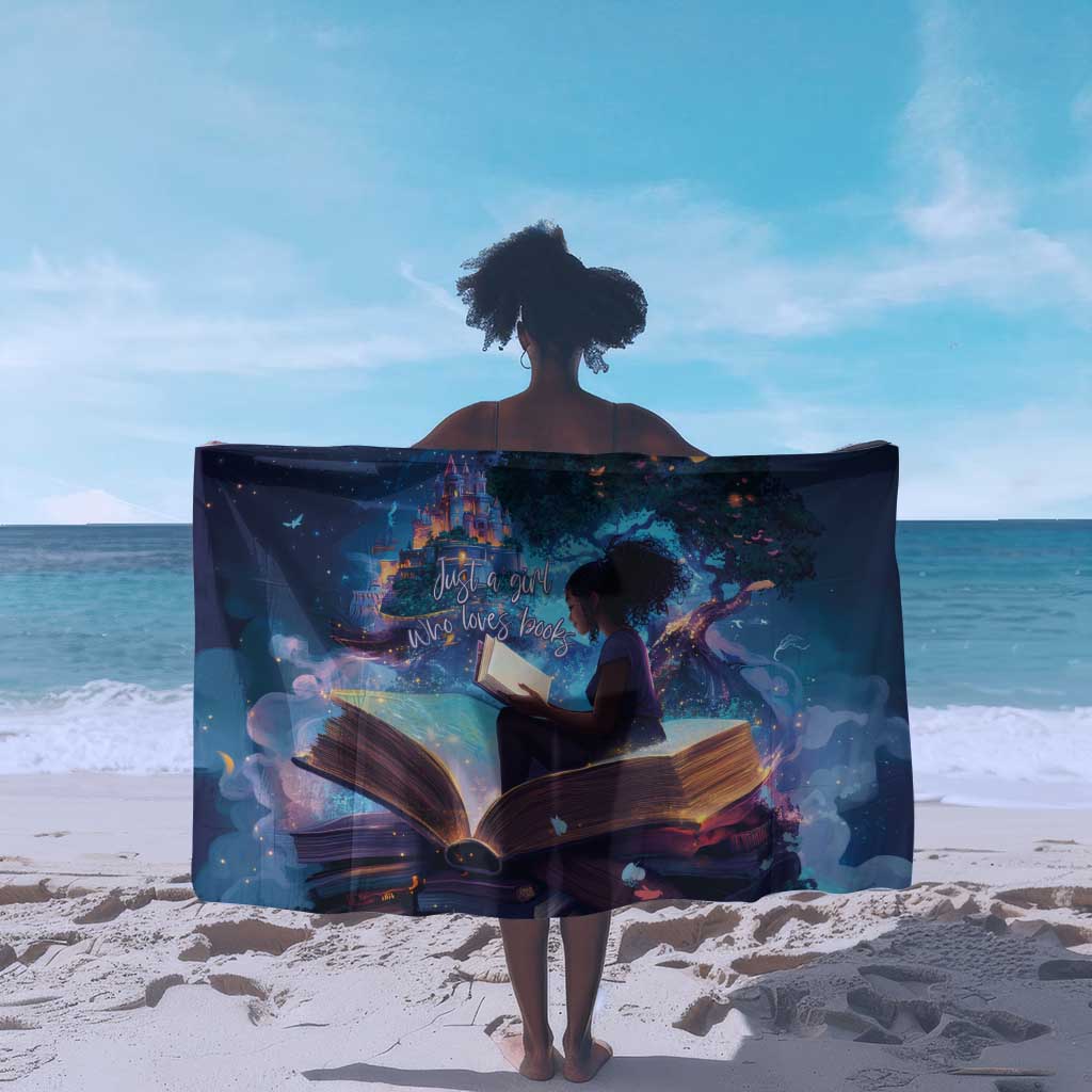 Black Girls Book Lovers Sarong So Many Books - So Little Time