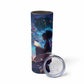 Black Girls Book Lovers Skinny Tumbler So Many Books - So Little Time