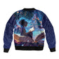 Black Girls Book Lovers Sleeve Zip Bomber Jacket So Many Books - So Little Time