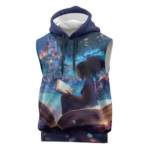 Black Girls Book Lovers Sleeveless Hoodie So Many Books - So Little Time - African Pride