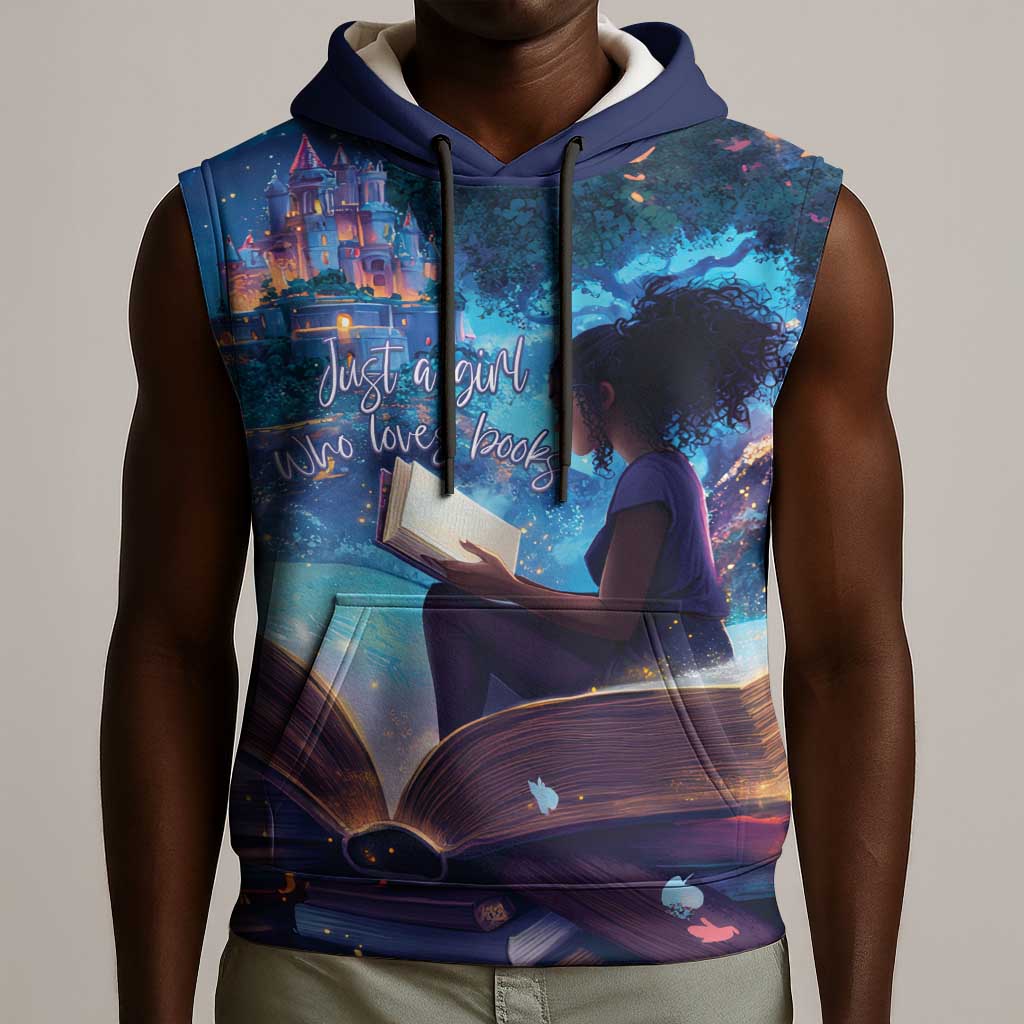 Black Girls Book Lovers Sleeveless Hoodie So Many Books - So Little Time - African Pride