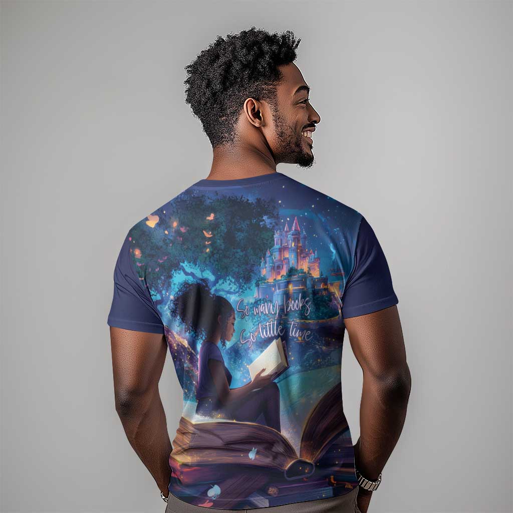 Black Girls Book Lovers T shirt So Many Books - So Little Time