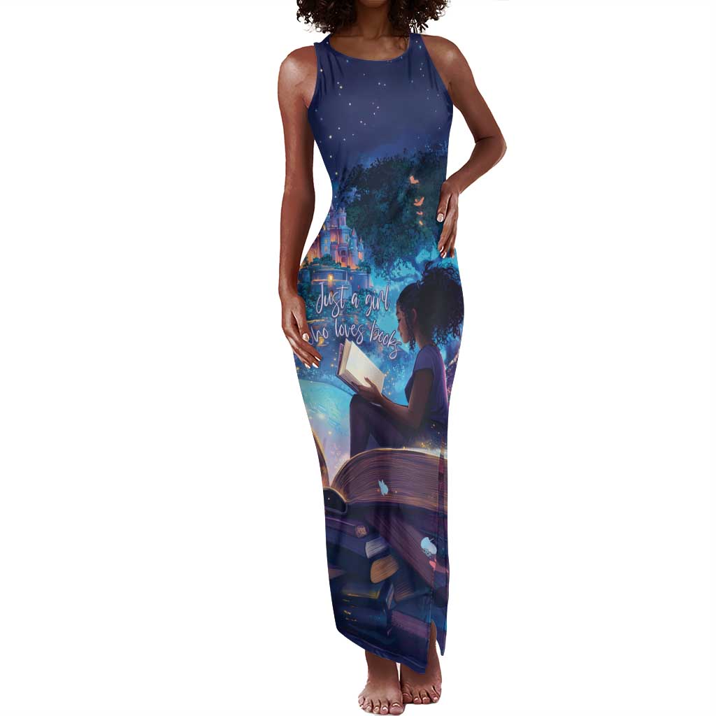 Black Girls Book Lovers Tank Maxi Dress So Many Books - So Little Time